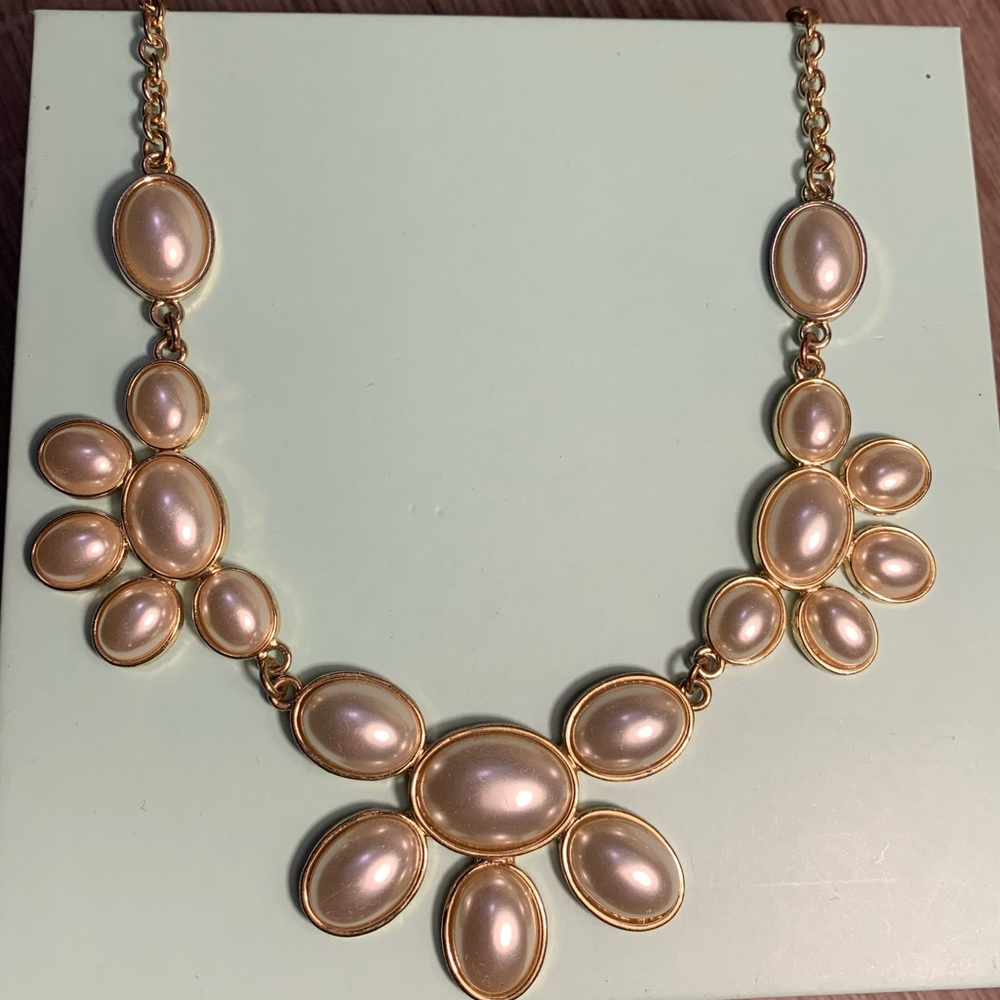 Gold and Pearl Necklace